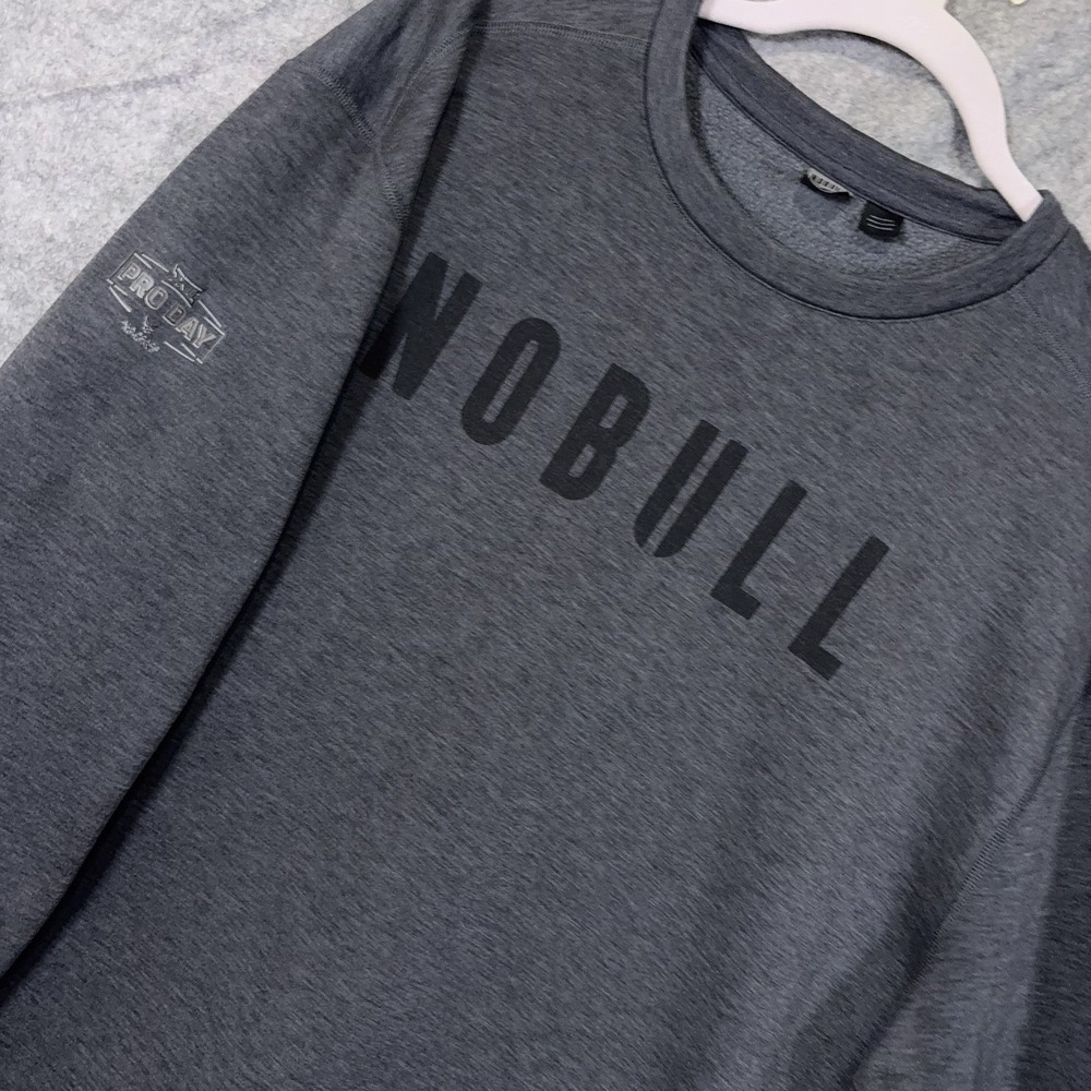 NOBULL Sweatshirt Mens XXXL Gray Pro Day Air Force Reserve XII Logo